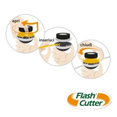 Testina Quick con coppetta scatola da 12 pz - FLASH CUTTER